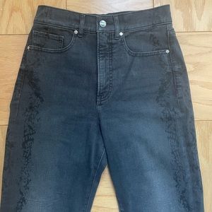 Grey Snakeprint Jeans